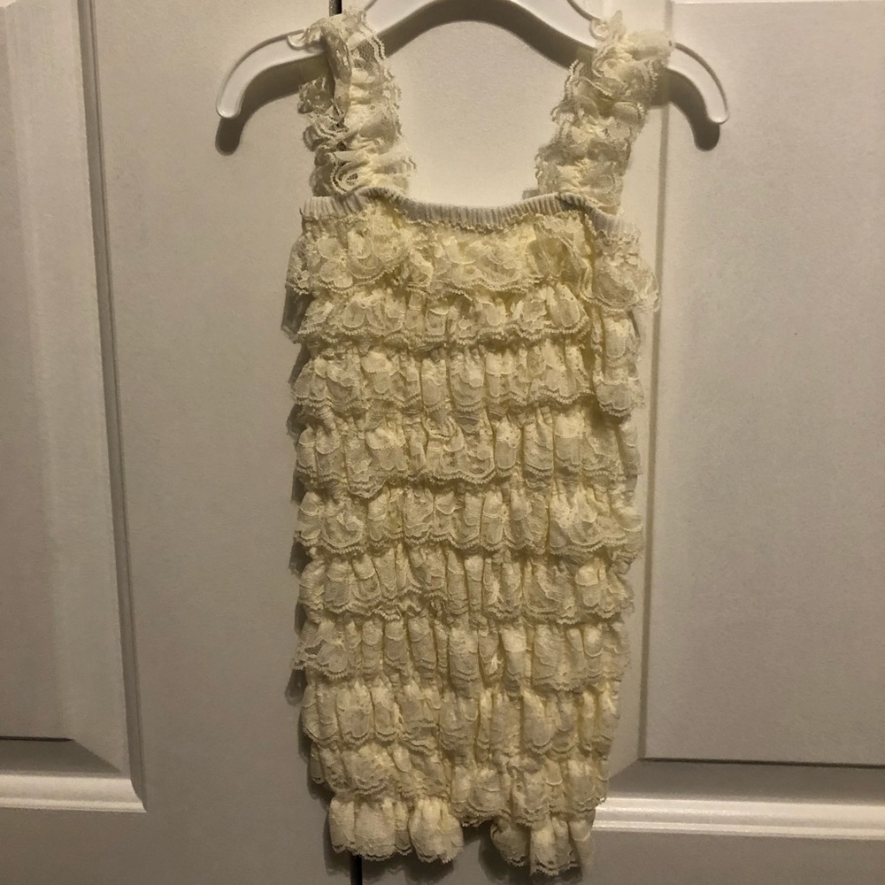 Ivory Petite Lace Romper